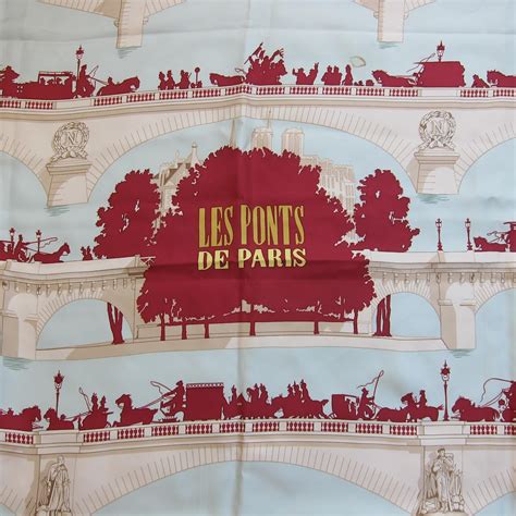 Les Ponts de Paris HERMES Scarf 